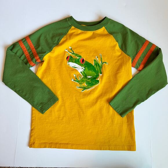 Lands End Frog Raglan Tee - Picture 3 of 8